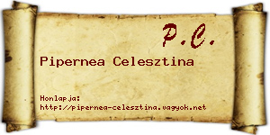 Pipernea Celesztina névjegykártya